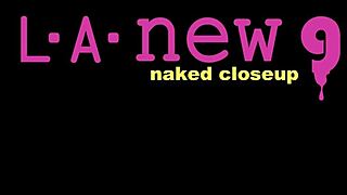 Cute brunette model flaunts sexy body on sofa