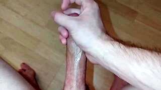 Young amateur masturbates with huge cock toy until she cums hard in homemade video
