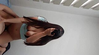 Eighteen-Year-Old Schoolgirl Shares Bed for Intense Encounter with Moaning