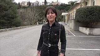 the skinny brunette mania, a 20-year-old dental assistant from ventabren, gets bent over in doggystyle by her amateur lover.