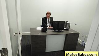 horny office milf sasha pearl gets naughty with parker ambrose in her office 😈