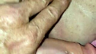 Playing with my girl's sweet pussy in close-up webcam session