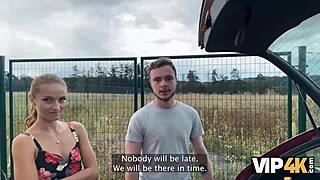 Man, this pretty village girl showed her pussy to a stranger!