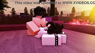 Little Slut Begs for Merciless Fuck on Roblox