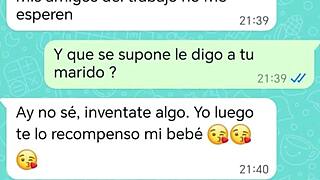 Latina milf comes home with cum-filled ass and makes stepson clean it 😱