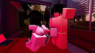 Little Slut Begs for Merciless Fuck on Roblox