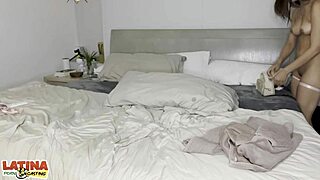 laura camila, 18 year old colombian teen, gets first creampie from porn producer in homemade interview