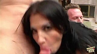 Playing piano is cool, but double penetration feels way better for this brunette