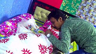 indian brother-in-law and sister-in-law share a romantic moment with dirty talk in hindi