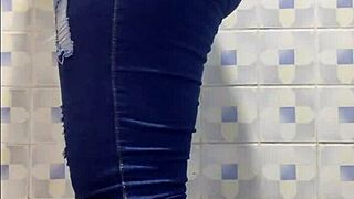 She whispers, 'Watch me shake my ass in leggings,' while the milf rides and talks dirty with natural tits