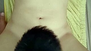 sexy teen 18+ craves intense fucking right after her bath.