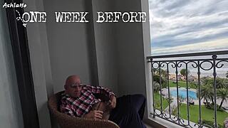 Old man's dick shines, but his stinky asshole on her face? That's no treasure!