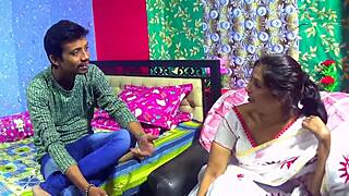 indian brother-in-law and sister-in-law share a romantic moment with dirty talk in hindi