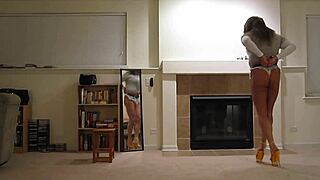 the rachel st clair booty shines in tight handcuff bondage