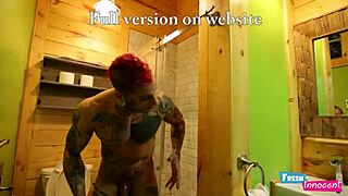Hey, watch this petite teen get pounded hard by a tattooed dude!