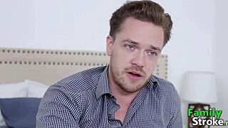 Bathroom Sucking Stepbrothers Cock - Familystroke