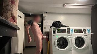 Public Nudity Risk as I Stroke My Muscular Body