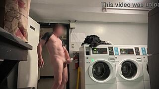 Public Nudity Risk as I Stroke My Muscular Body