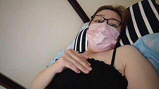 Yo, check this married woman touching herself on the bed