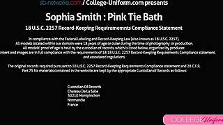 wet uniform tease with sophia smith squirting