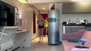 i'm part of this fit couple, we get home horny and fuck with our big cocks wet and sensual