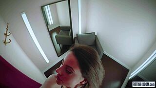 Milf Lorena Masturbates In Fitting-Room Wearing Thong Lingerie And Panties