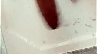 Showering My Dick with Blonde Bodybuilder's Muscular Body