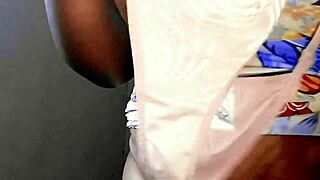 BBW wife tries neighbor's thong