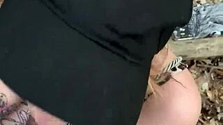 we got caught in forest as she begged for monster cock deepthroat