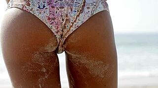 yo, check this beach hottie binaural, she’s pure fire in a bikini