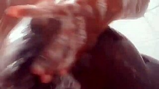 Soapy Ebony Natural Tits