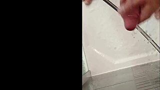 Showering My Dick with Blonde Bodybuilder's Muscular Body