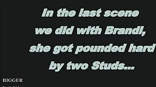 Brandi is sucking a roomful of big cocks, wow!