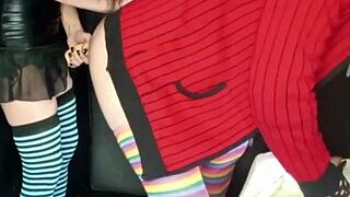 Friend Spreads Glamour Princess with Strapon for Orgasmic Anal Play