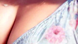 Mature woman strolls on the beach 😊