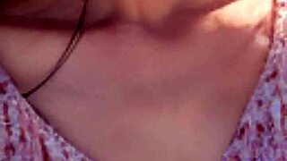 Mature woman strolls on the beach 😊