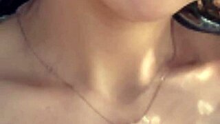 Mature woman strolls on the beach 😊