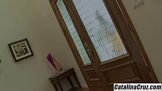 Bubble butt stepsis gets caught in horny action with monster cock