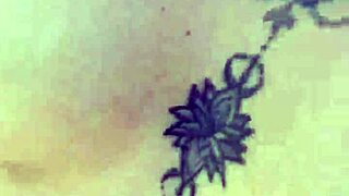 Does this tattooed Mexican prostitute show tits and ass in public?