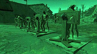 fallout 4 has this multi pillory fuck scene that's so intense