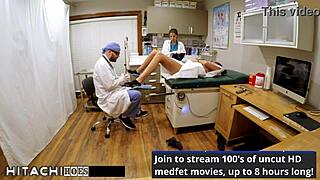 Angel Santana spreads for mandatory vibrator orgasm from doctor in Tampa!