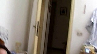 In my friend's room, doing steamy foreplay with my Italian girlfriend! 🔥