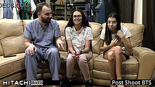 Angel Santana spreads for mandatory vibrator orgasm from doctor in Tampa!