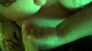 Stacy’s pussy filled with cum after rough blowjob