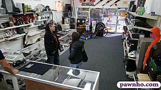 Two women tried to steal and got banged hard by pawn dude!