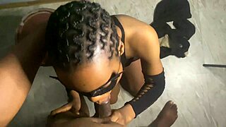 Petite sexy slut amazes with tight blowjob licking and spitting game