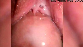 Watch this close-up of fucking a juicy pussy filled with cum