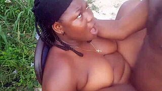 epic heavyweight outdoor bush fuck gets wild in pt2. their hairy bodies clash under open sky.