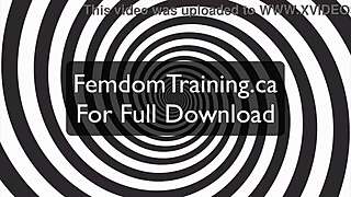 Submissive males trained to lick and swallow cum