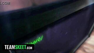 Tiny 18+ Shoplifter Caught Stripping in Office by Police